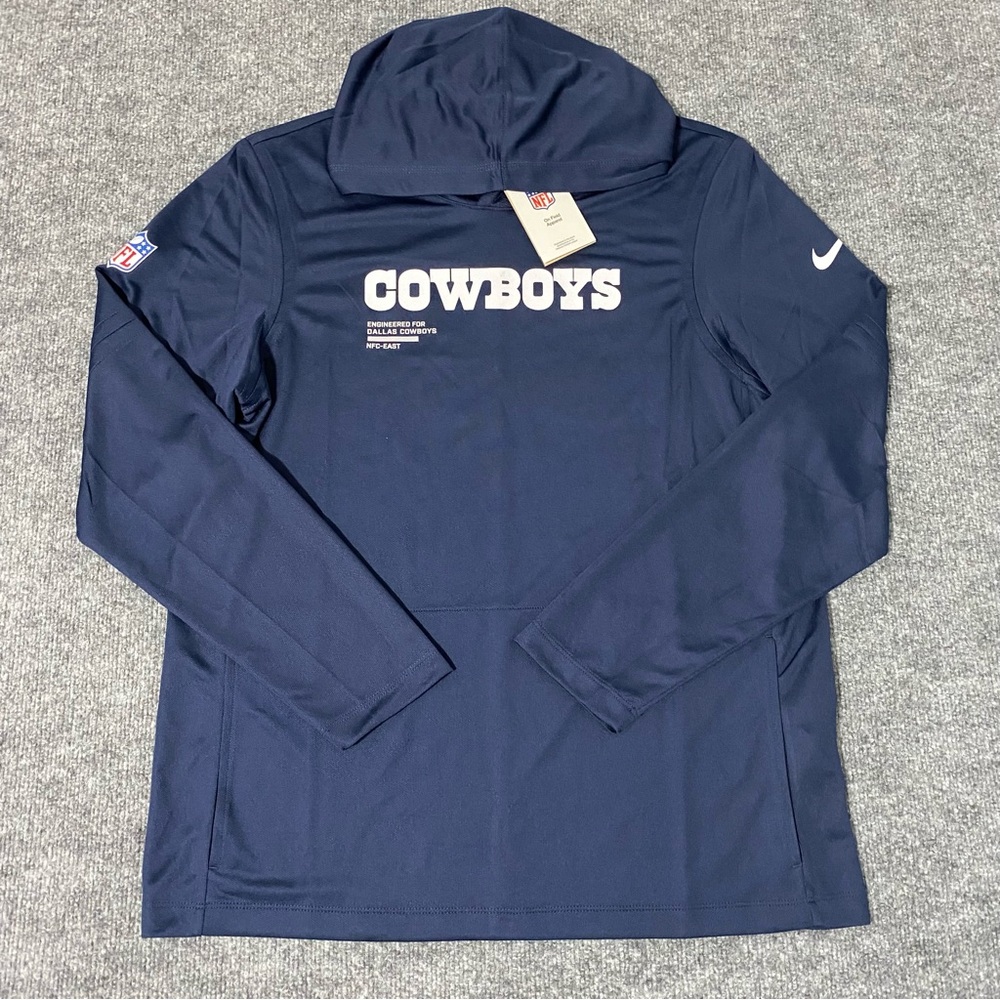 Nike On Field Dallas Cowboys 2025 Sideline Pure Fury Mens Large Hoodie NWT - Picture 2 of 12